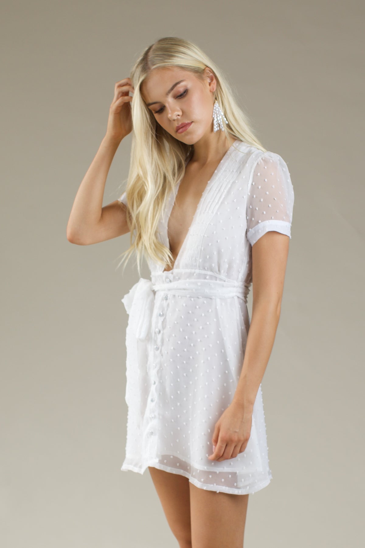 Crystal Dress - WHITE