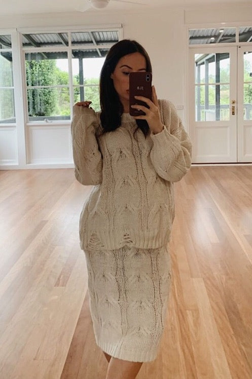 Folley Knit Jumper - CREAM