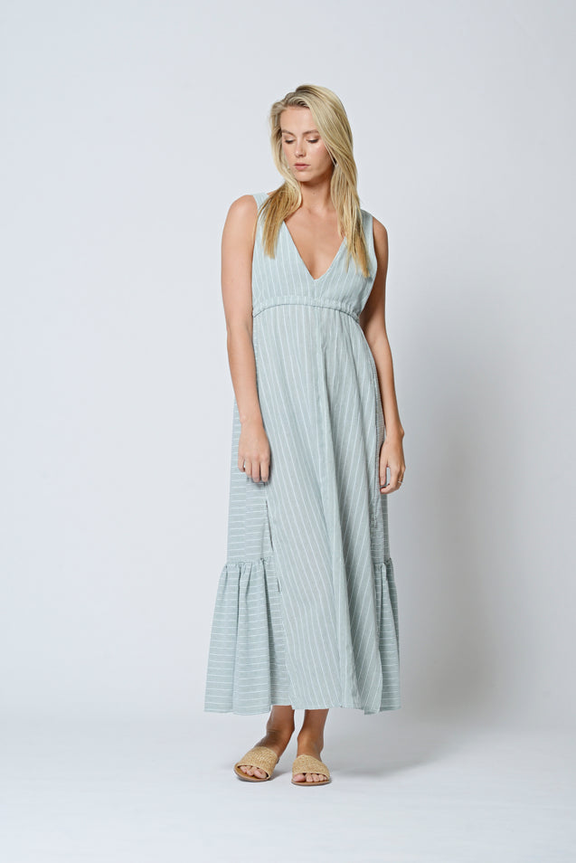 Day Light Maxi Dress - DarkSeaGreen