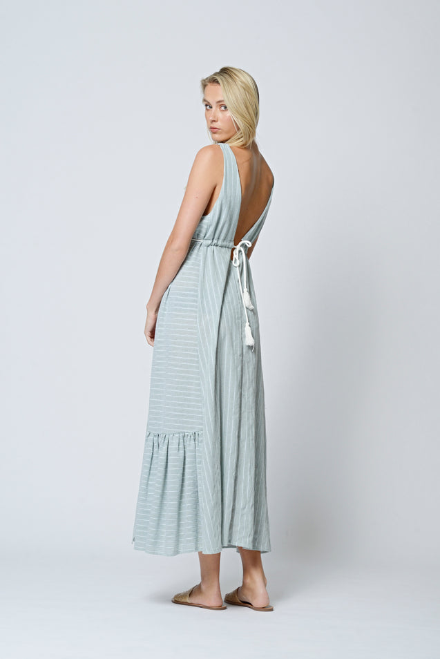 Day Light Maxi Dress - DarkSeaGreen