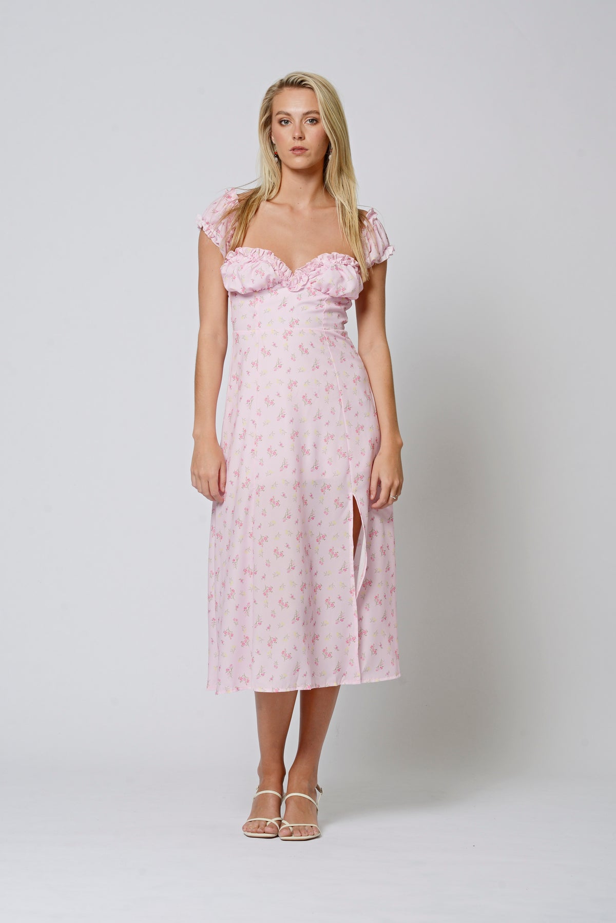 Pink Midi Dress - LIGHT PINK