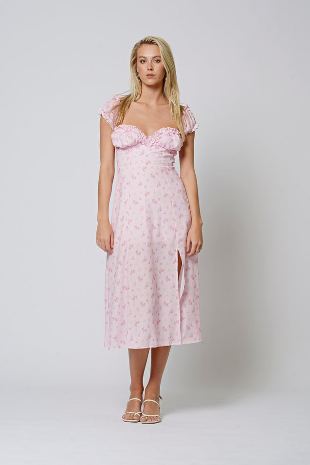 Pink Midi Dress - LIGHT PINK