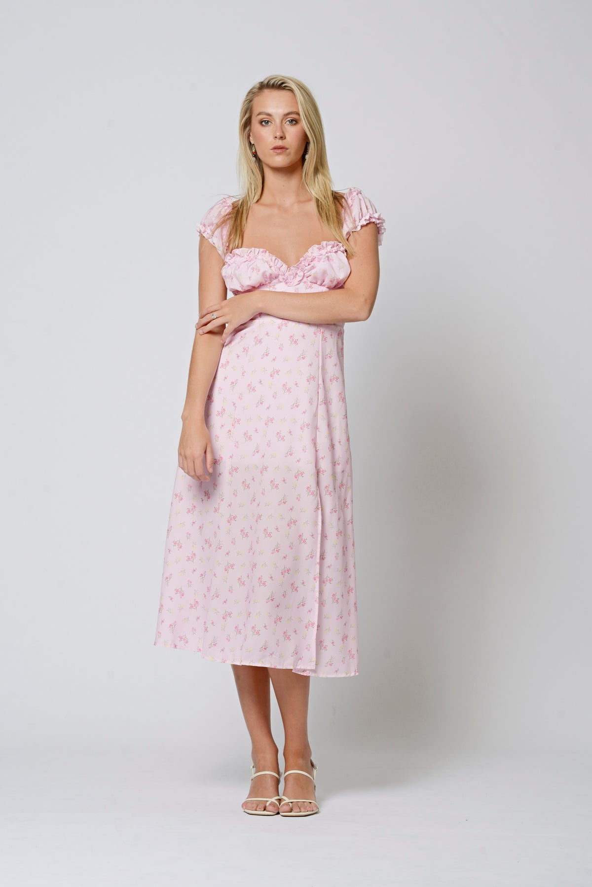 Pink Midi Dress - LIGHT PINK