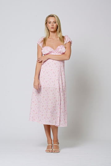 Pink Midi Dress - LIGHT PINK