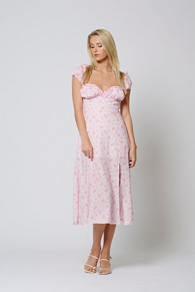 Pink Midi Dress - LIGHT PINK