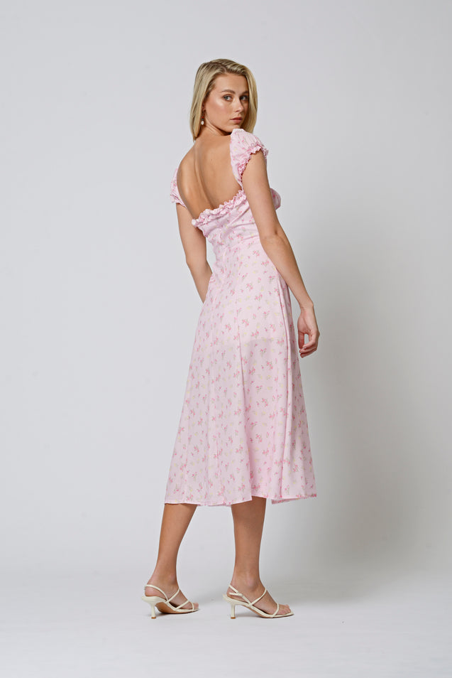 Pink Midi Dress - LIGHT PINK