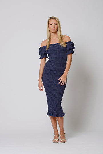 Sweetheart Dress - NAVY