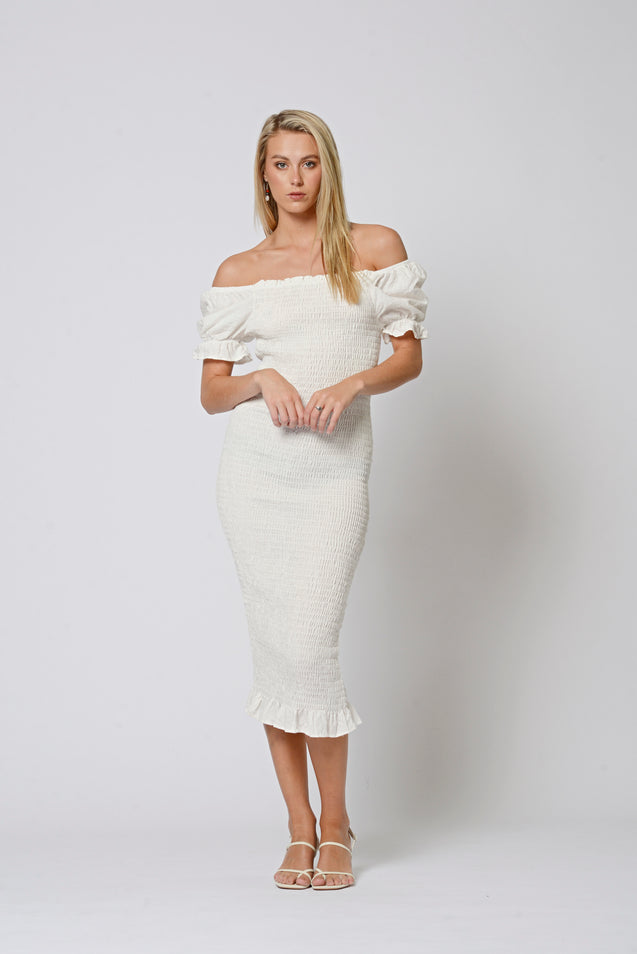 Sweetheart Dress - WHITE