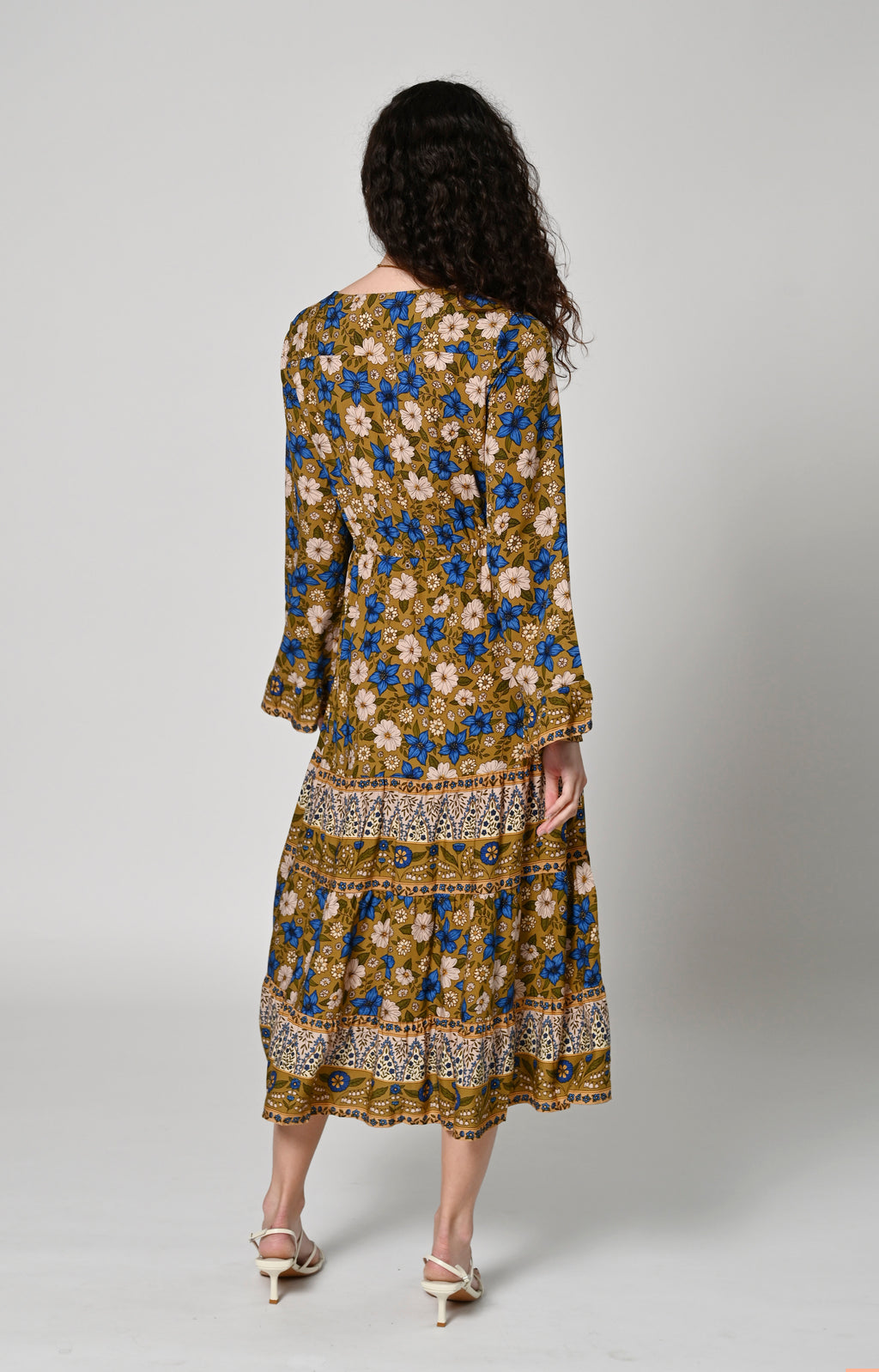 Field Of Gold Dress - OLIVE