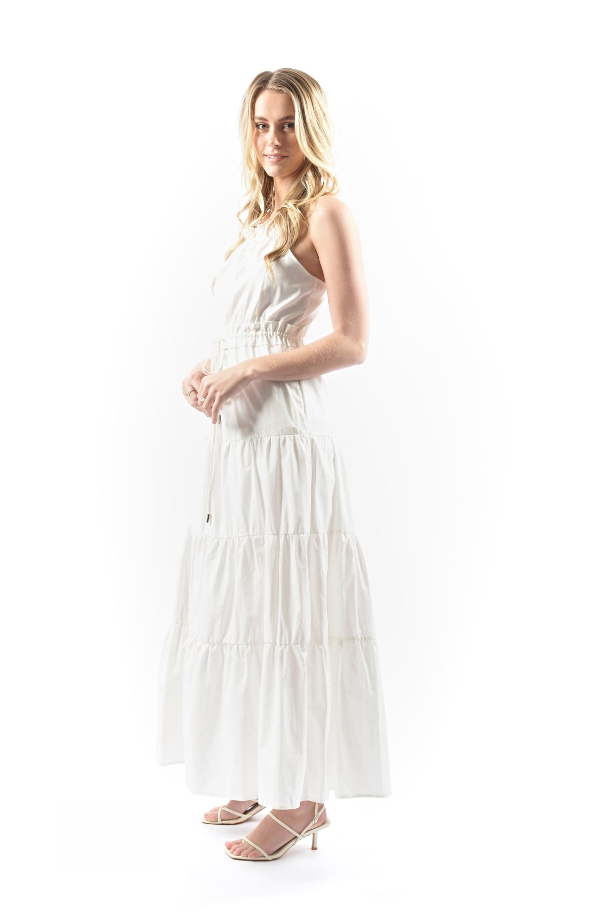 Dahlia Maxi Dress - WHITE