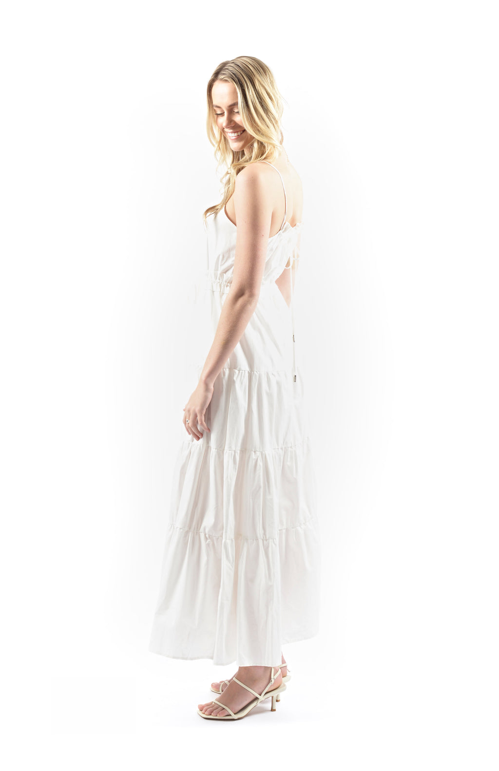 Dahlia Maxi Dress - WHITE