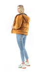 Pamper Velvet Puffer Coat - TAN