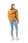 Pamper Velvet Puffer Coat - TAN