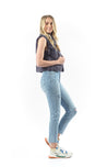 Baby Doll Crop Fur Vest - ASH