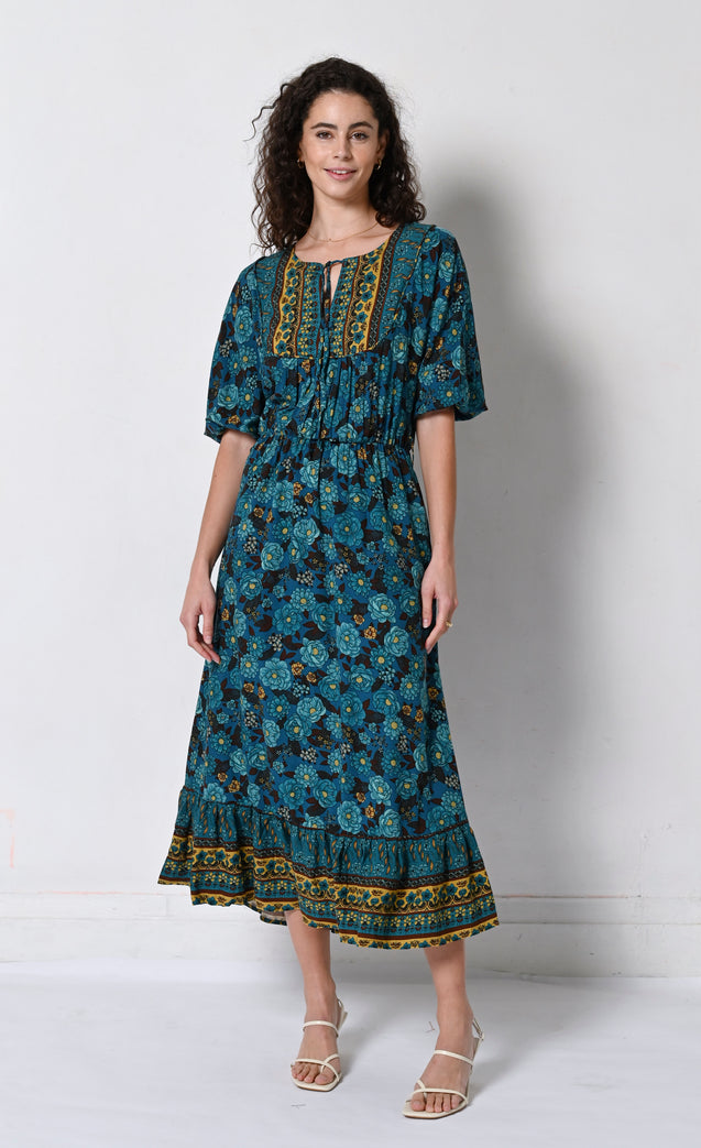 Alina Dress - INDIGO