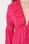 Folk Song Gown - FUCHSIA