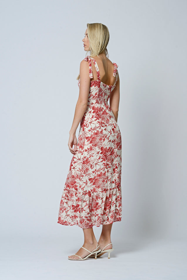 Delilah Midi Dress - VINTAGE ROSE
