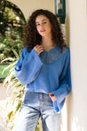 Lace Sweater - BLUE