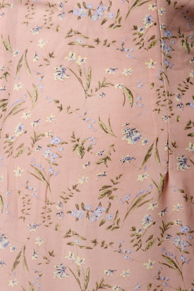 Gold Diggers Strap Dress - PINK FLORAL