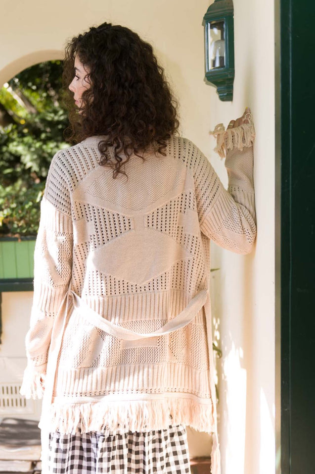 Love & Amore Cardigan - NATURAL
