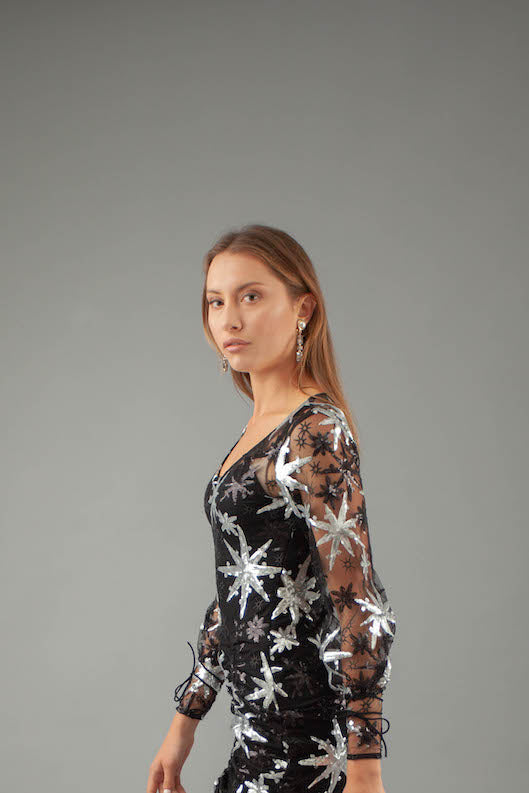 Sylia Dress - SILVER