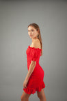 Julia Off Should Dress - RED