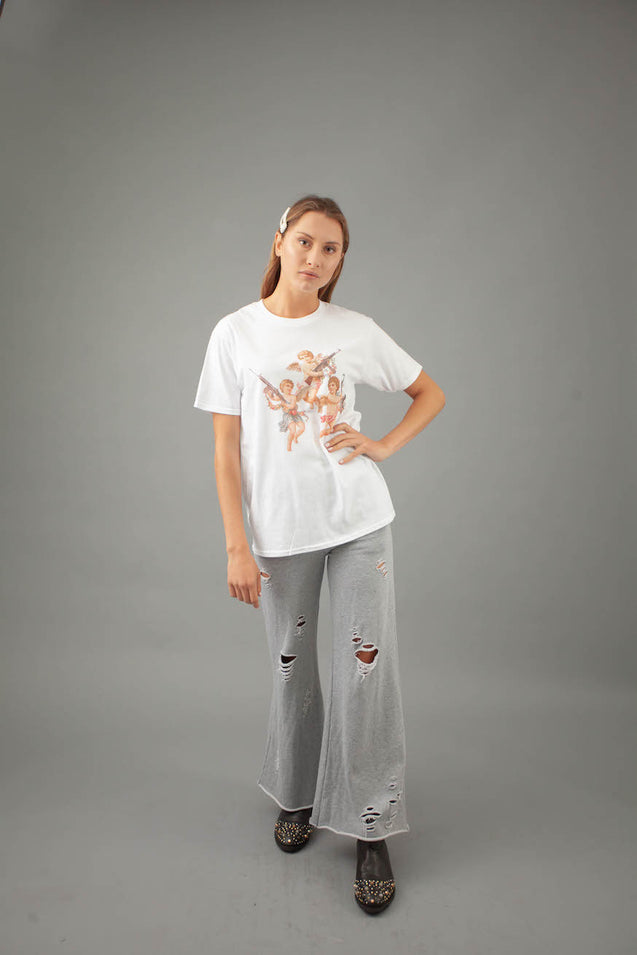 Bad Angel Tee - WHITE