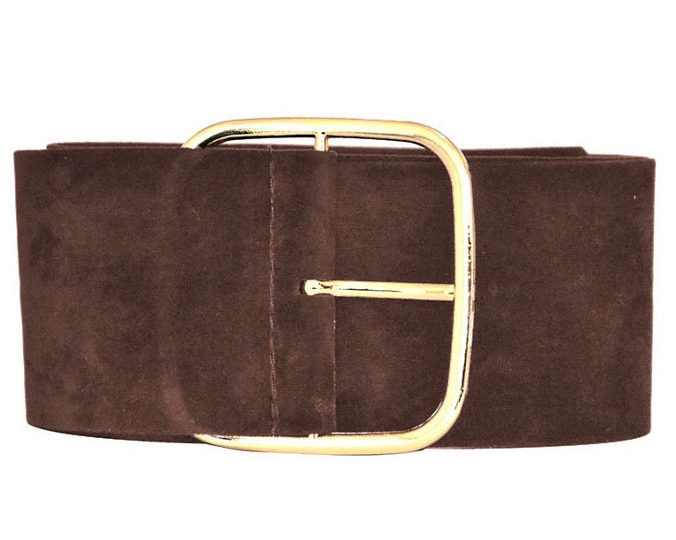 Tiara Suede Belt - BROWN