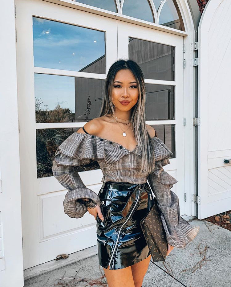 St Louis Two Pieces Set - BROWN CHECK