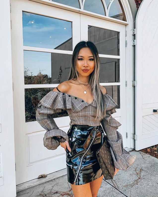 St Louis Two Pieces Set - BROWN CHECK