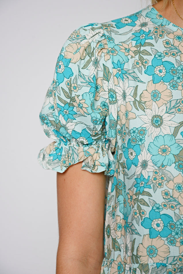 Taryn Dress - TURQUOISE