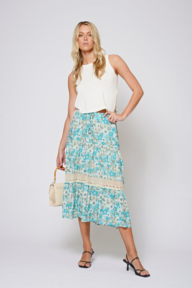 Zeela Skirt - TURQUOISE