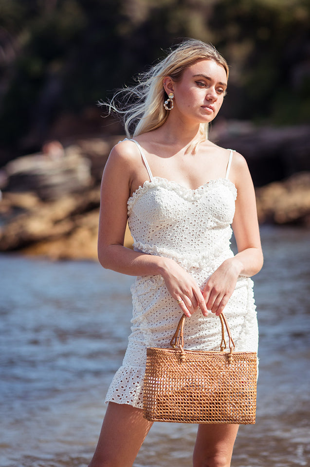 Ocean Princess Dress - STARK WHITE