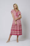 Molly Midi Dress - BERRY
