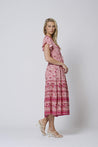 Molly Midi Dress - BERRY