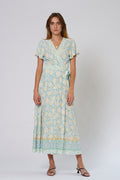 Teal Wrap Dress - ICE