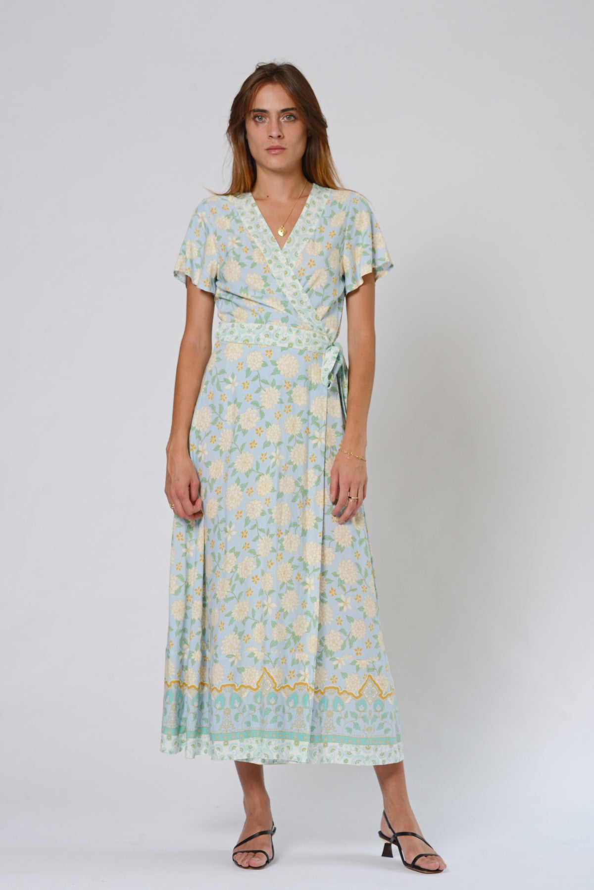 Teal Wrap Dress - ICE