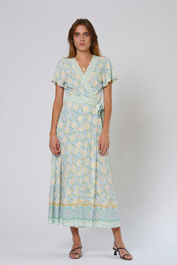 Teal Wrap Dress - ICE