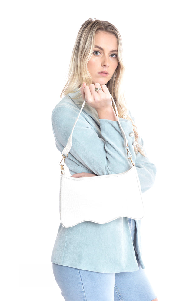 Wavy Purse - WHITE