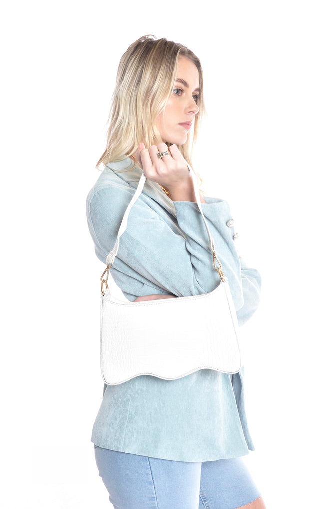 Wavy Purse - WHITE