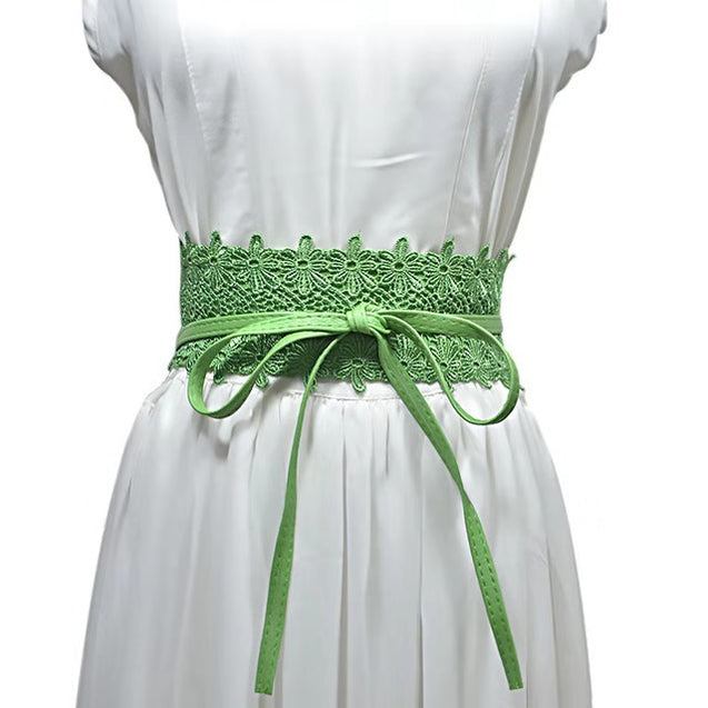 Lilian Wrap Belt - FOREST GREEN