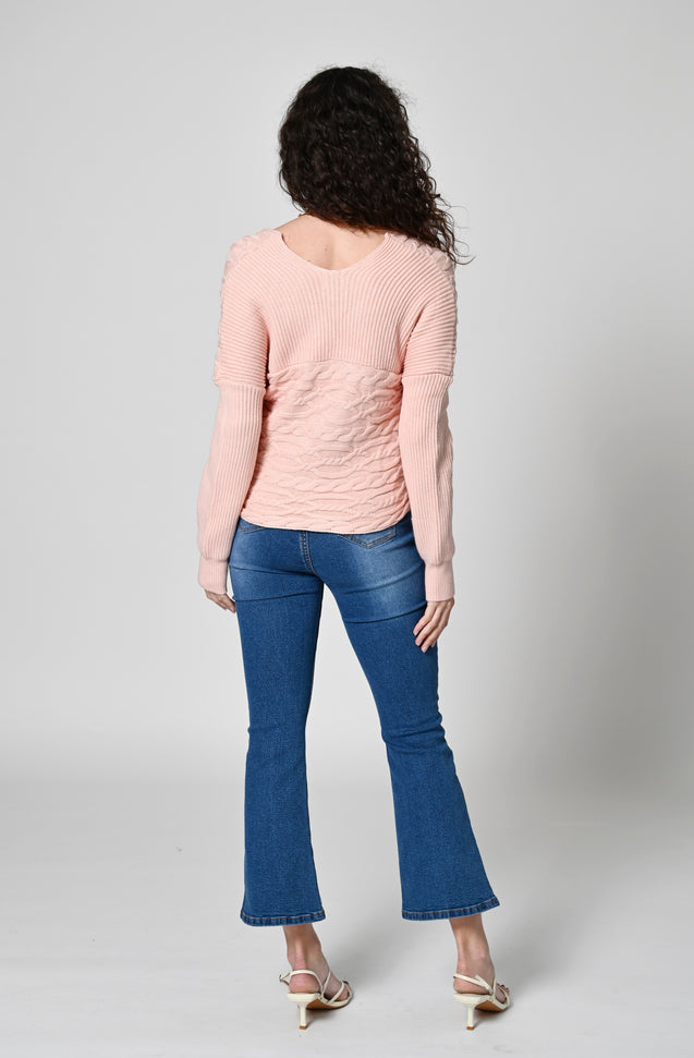 Messina Knit Top - STRAWBERRY