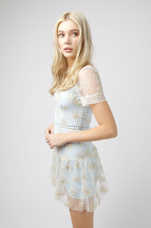 Sweetheart Dress - BABY BLUE