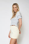 Darling Blouse - BLUE FLORAL
