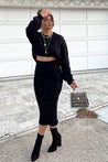 Folley Knit Skirt - BLACK