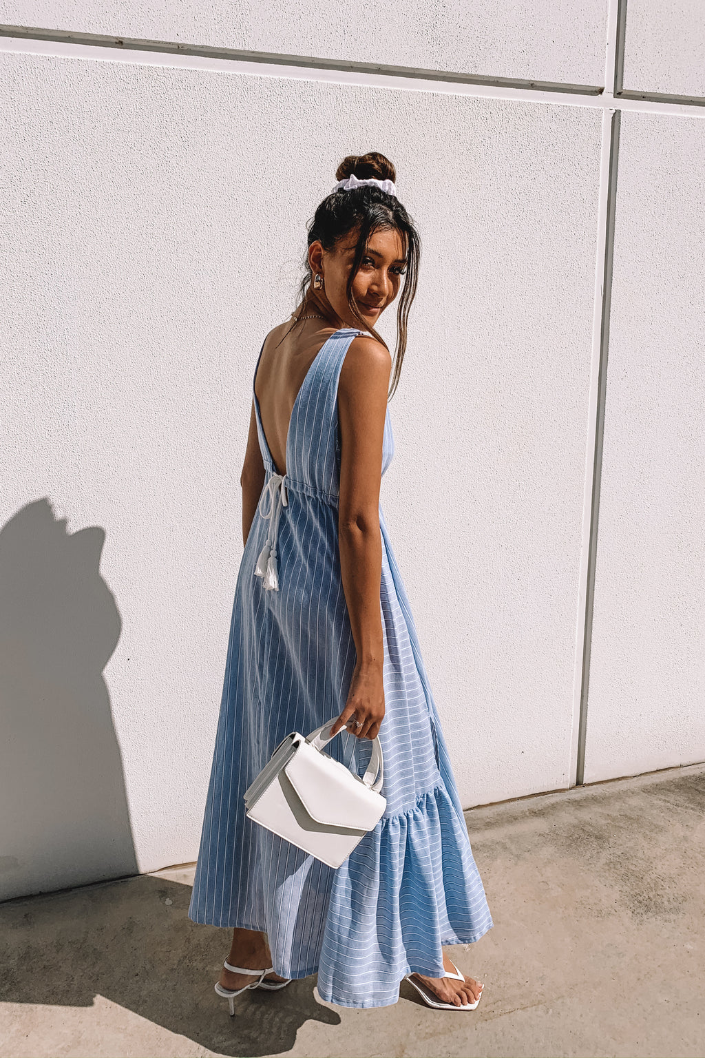 Day Light Maxi Dress - BLUE