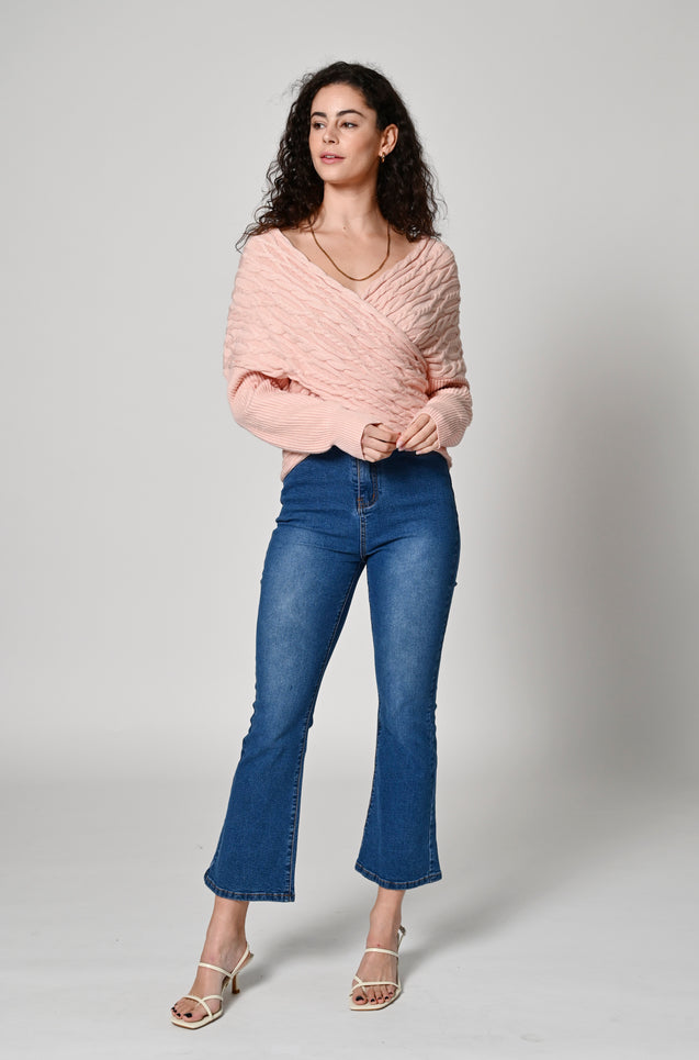 Messina Knit Top - STRAWBERRY
