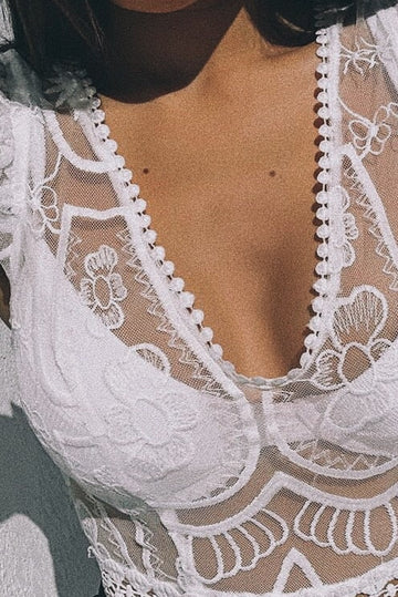 Love On Top Bodysuit - WHITE