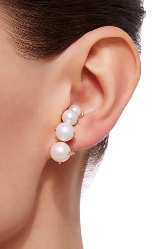 Twisted Earring - PEARL