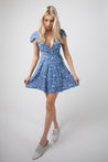 Lucy Wrap Dress - BLUE